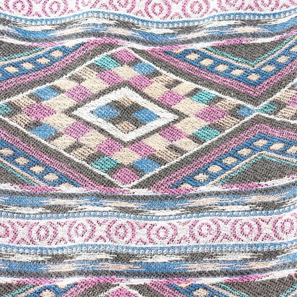 American Eagle Outfitters 4 Multicolor Aztec Print Mini Skirt Back Zipper Boho - Picture 7 of 12